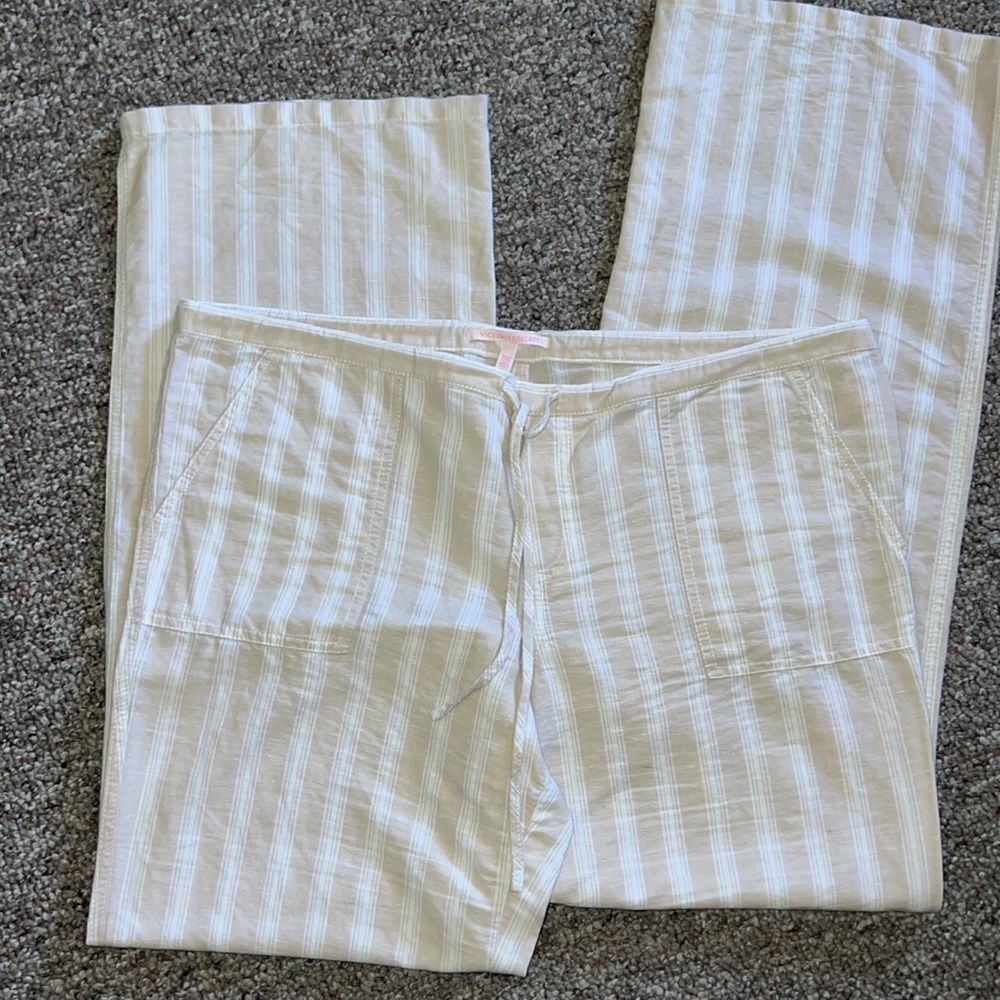Victoria’s Secret linen striped beach pants 12 - Picture 4 of 6